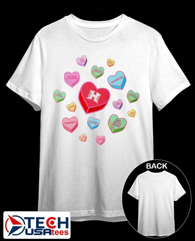Hawaii Rainbow Warriors Sweet Talk Valentines Day shirt Unisex T-shirt, Sweatshirt, Hoodie, Long Sleeve Tee - T-Shirt, Sweatshirt, Hoodie