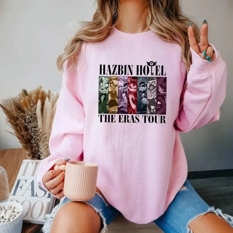 Hazbin Hotel Eras Tour Hazbin Hotel Characters T-Shirts, Hoodie, Sweatshirt - T-Shirt, Sweatshirt, Hoodie