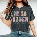 He Is Risen Easter Shirt Matthew 28:6 Christian Floral Patchwork Faith Religious Spring T-Shirts, Hoodie, Sweatshirt - T-Shirt, Sweatshirt, Hoodie