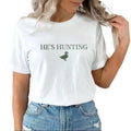 He'S Hunting Duck Hunting Wife Duck Hunter Wife Funny Hunting Season Abandoned Wife Hunting Club Hunting Girlfriend T-Shirts, Hoodie, Sweatshirt - T-Shirt, Sweatshirt, Hoodie