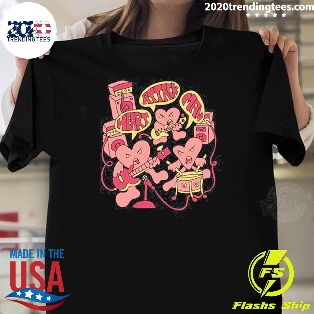 Heart Attack Man Band of Hearts Shirt Unisex T-shirt, Sweatshirt, Hoodie, Long Sleeve Tee - T-Shirt, Sweatshirt, Hoodie