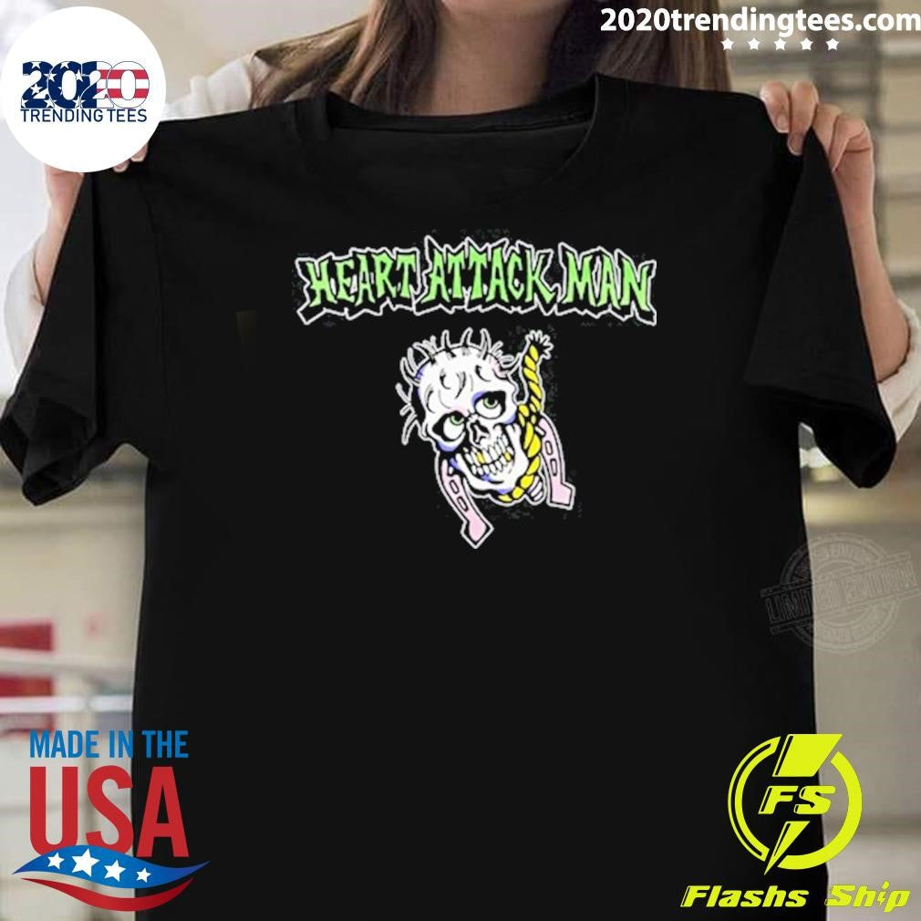 Heart Attack Man Skull Noose Shirt Unisex T-shirt, Sweatshirt, Hoodie, Long Sleeve Tee - T-Shirt, Sweatshirt, Hoodie
