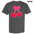 Heart Cherries Sequin Patch Comfort Colors T-Shirts, Hoodie, Sweatshirt - T-Shirt, Sweatshirt, Hoodie