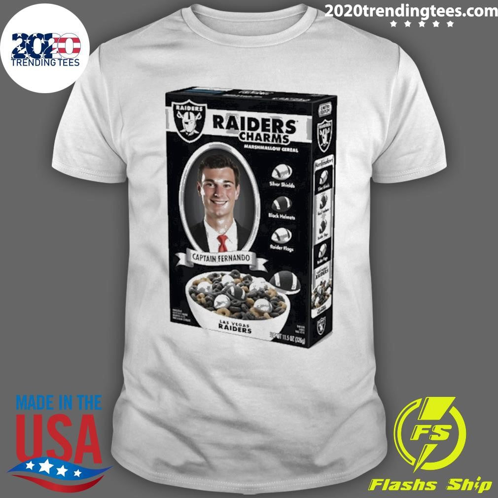Heisman Trophy Captain Fernando Raiders Charms Shirt Unisex T-shirt, Sweatshirt, Hoodie, Long Sleeve Tee - T-Shirt, Sweatshirt, Hoodie