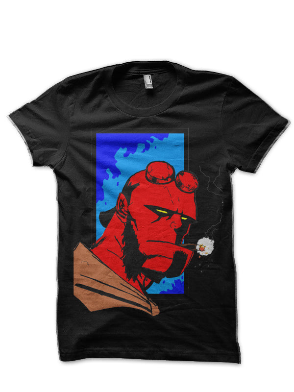 Hell Boy Portrait Black Half T-Shirts, Hoodie, Sweatshirt - T-Shirt, Sweatshirt, Hoodie
