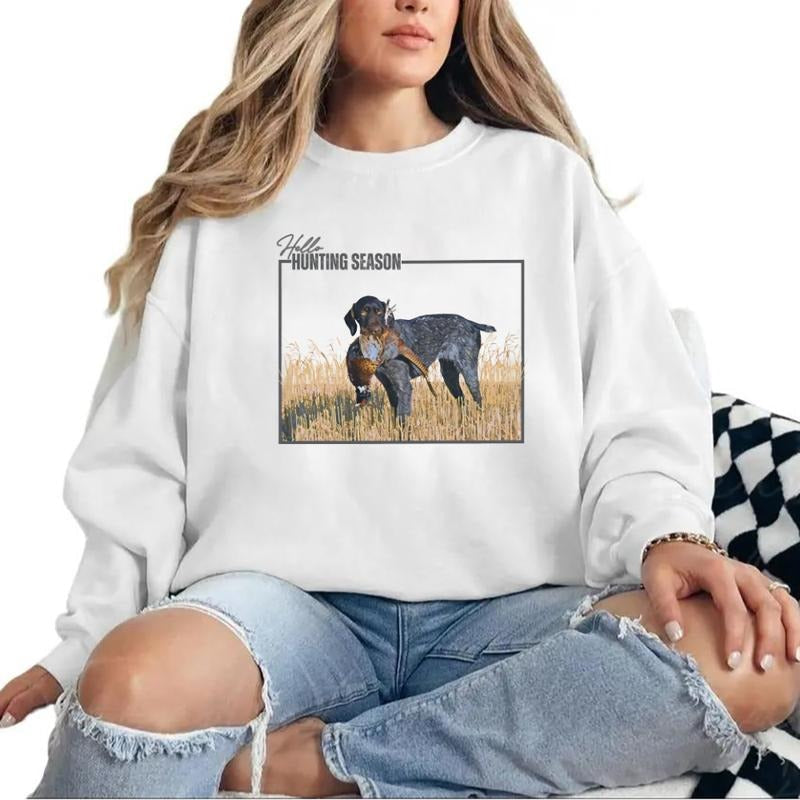Hello Hunting Season Dog Turkey Mallard Duck Nature Animal Lover Dog Turkey Duck Deer Hunting T-Shirts, Hoodie, Sweatshirt - T-Shirt, Sweatshirt, Hoodie