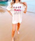 Hello Summer Cute Flamingo Shirt Summer Beach Funny Vacation Shirt Tropical Animal T-Shirts, Hoodie, Sweatshirt - T-Shirt, Sweatshirt, Hoodie