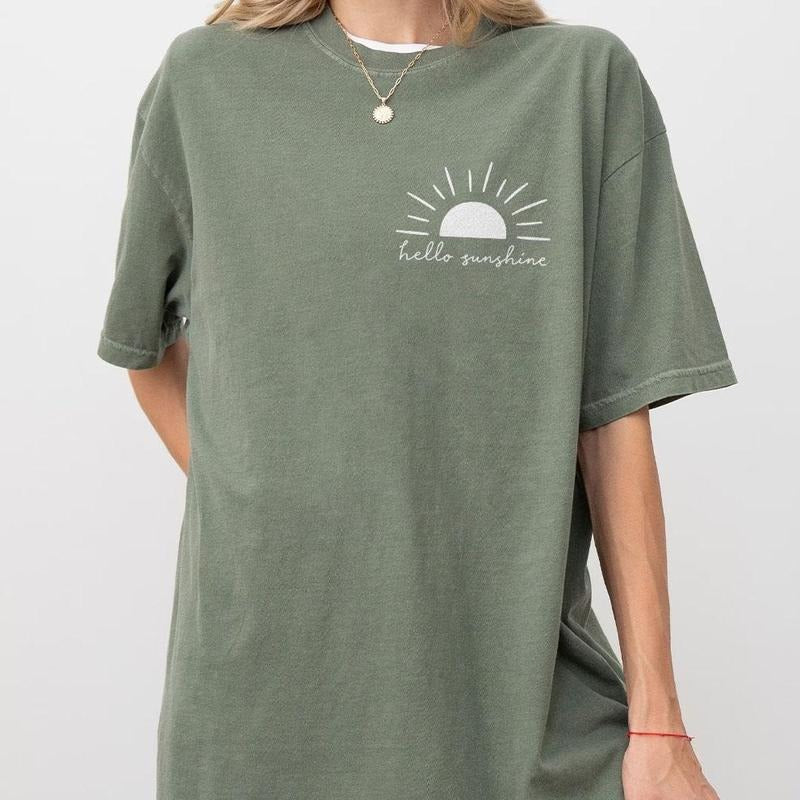 Hello Sunshine Comfort Shirt Beachy Shirts Beachy Beach Outfits Summer Shirts Summer Vacation Beach Shirt Sunshine Lover Beach Top T-Shirts, Hoodie, Sweatshirt - T-Shirt, Sweatshirt, Hoodie