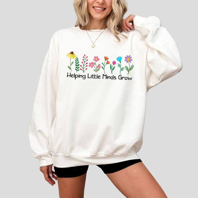 Helping Little Minds Grow Shirt Sped Teacher Wildflowers Shirt Teacher Appreciation Inspirational Teacher Educators Shirt Teacher Top T-Shirts, Hoodie, Sweatshirt - T-Shirt, Sweatshirt, Hoodie