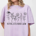 Helping Little Minds Grow Shirt Wildflower Shirt Teacher Shirts Teacher Appreciation Teacher Life Back School Shirt Floral Shirt Teacher Cute Shirt Teachers Teacher Flower Shirt Tops Shirt T-Shirts, Hoodie, Sweatshirt - T-Shirt, Sweatshirt, Hoodie