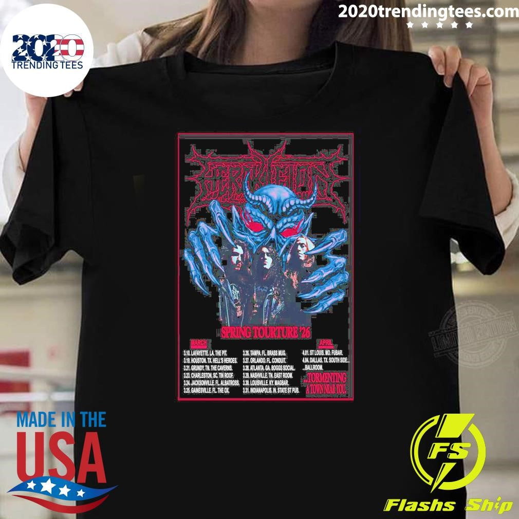 Herakleion 2026 Spring Tour Tormenting A Town Near You Shirt Unisex T-shirt, Sweatshirt, Hoodie, Long Sleeve Tee - T-Shirt, Sweatshirt, Hoodie