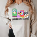 Here Come Grannies Bluey Bandit Heeler Chilli Heeler Shirt Bluey Bingo Shirt Blue Dog Family Shirt T-Shirts, Hoodie, Sweatshirt - T-Shirt, Sweatshirt, Hoodie