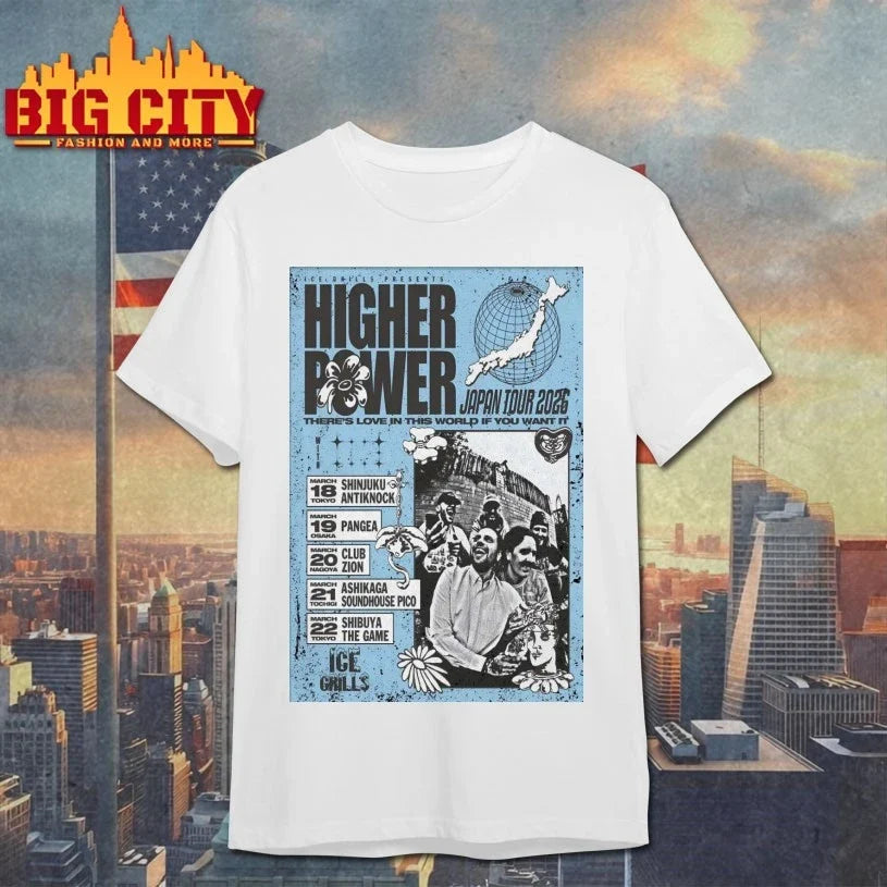 Higher Power Japan Tour 2026 Poster shirt Unisex T-shirt, Sweatshirt, Hoodie, Long Sleeve Tee - T-Shirt, Sweatshirt, Hoodie