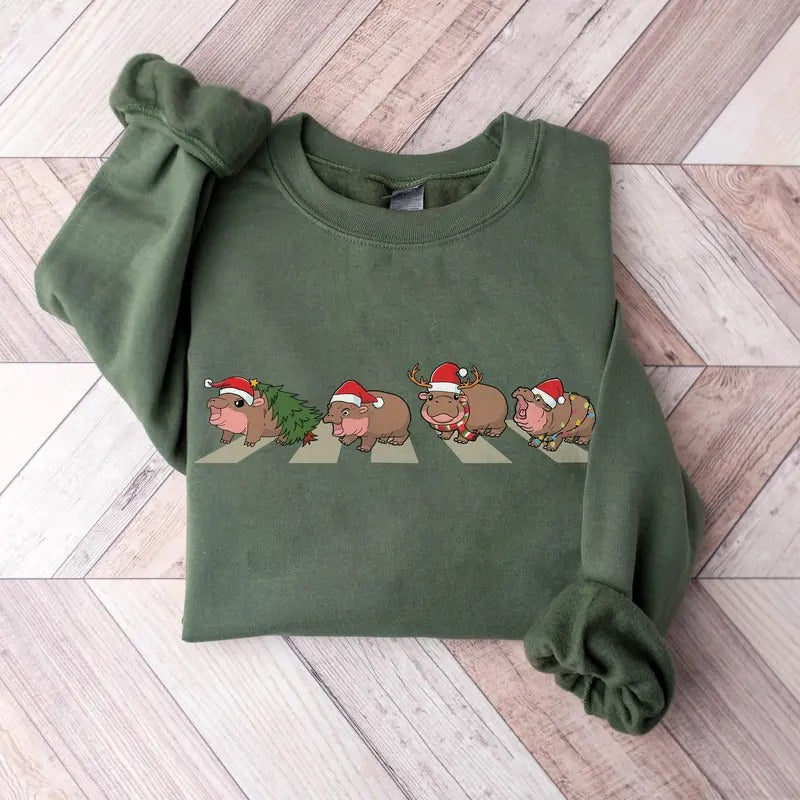 Hippo Lights Shirt I Want Hippopotamus Family Xmas Party Cotton Shirt T-Shirts, Hoodie, Sweatshirt - T-Shirt, Sweatshirt, Hoodie