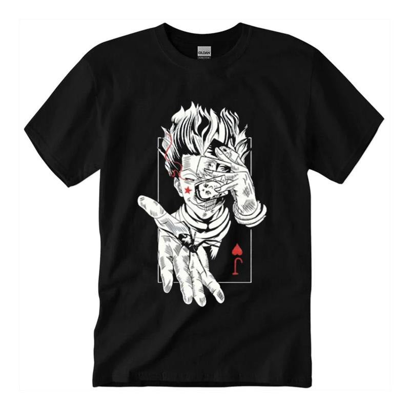 Hisoka Phantom Hunter X Hunter Anime Shirt Fabric Cotton Collar Comfort Colors T-Shirts, Hoodie, Sweatshirt - T-Shirt, Sweatshirt, Hoodie