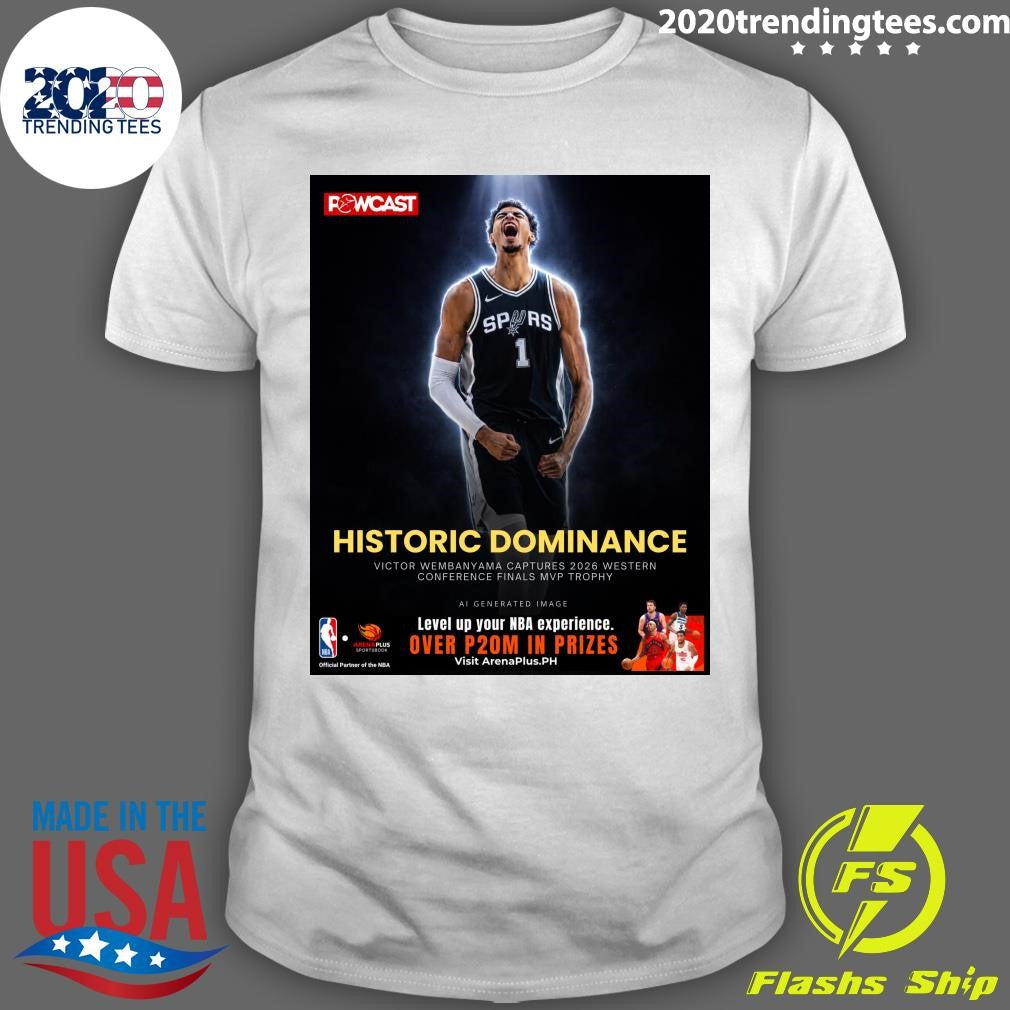 Historic Dominance Victor Wembanyama Captures 2026 Western Conference Finals MVP Trophy Shirt - T-Shirt, Sweatshirt, Hoodie