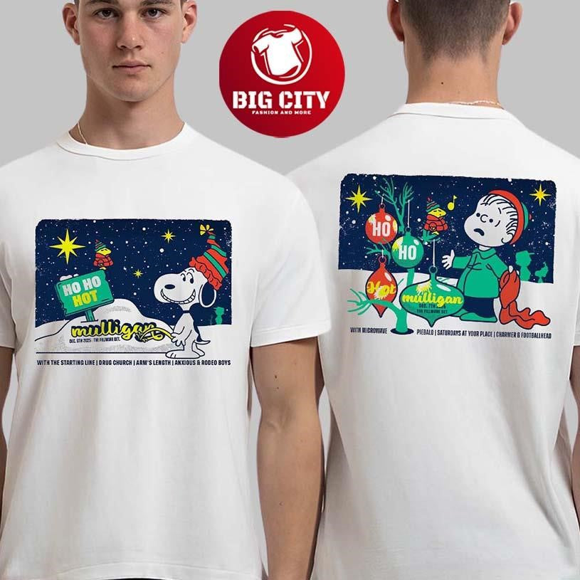 Ho Ho Hot Mulligan Detroit Michigan 2025 Night 1 And 2 Combined VIP Poster Two Sided Shirt - T-Shirt, Sweatshirt, Hoodie