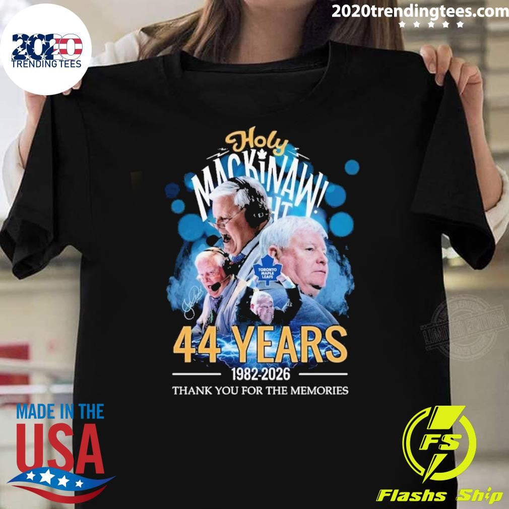 Holy Mackinaw 44 Years 1982-2026 Thank You For The Memories Shirt Unisex T-shirt, Sweatshirt, Hoodie, Long Sleeve Tee - T-Shirt, Sweatshirt, Hoodie