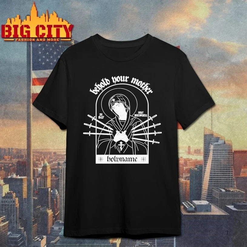 Holyname Behold Your Mother Swords 2025 shirt Unisex T-shirt, Sweatshirt, Hoodie, Long Sleeve Tee - T-Shirt, Sweatshirt, Hoodie