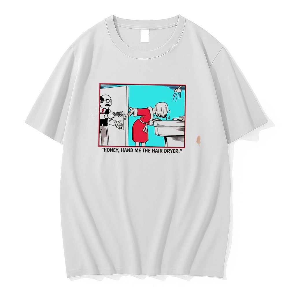 Honey Hand Me The Hair Dryer Meme Tee Tshirts Sweater Hoodie Jpg Unisex T-shirt, Sweatshirt, Hoodie, Long Sleeve Tee - T-Shirt, Sweatshirt, Hoodie