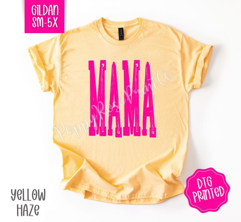 Hot Pink Mama Gildan Shirt Cute Mom Her T-Shirts, Hoodie, Sweatshirt - T-Shirt, Sweatshirt, Hoodie