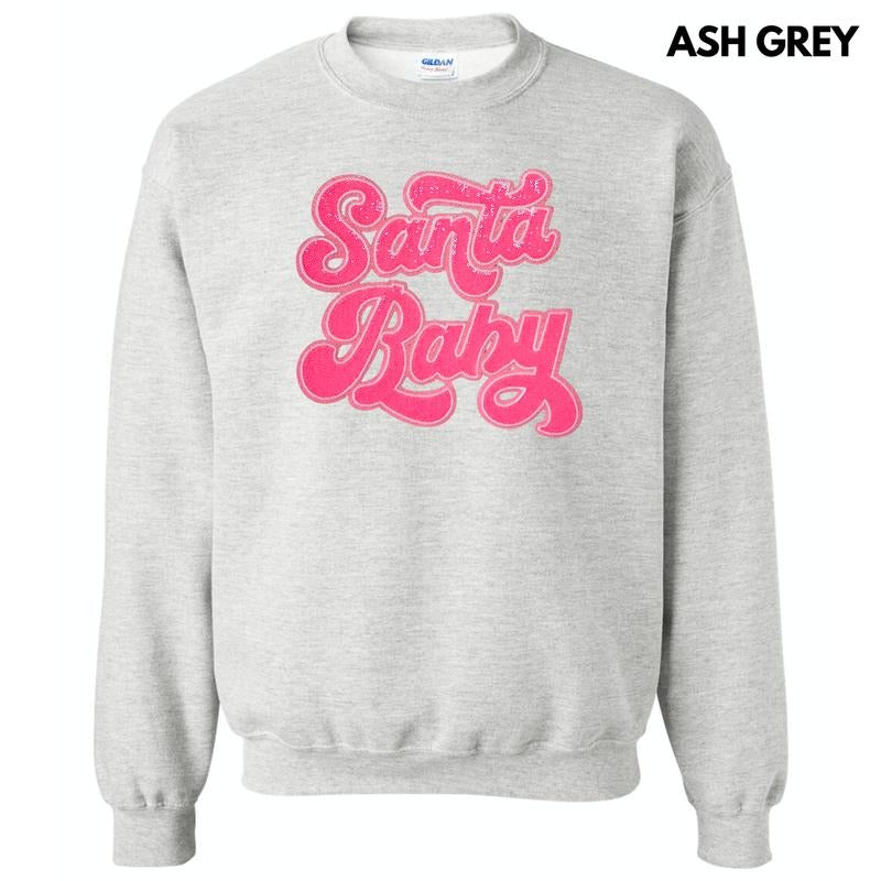 Hot Pink Santa Baby Sequin Patch T-Shirts, Hoodie, Sweatshirt - T-Shirt, Sweatshirt, Hoodie