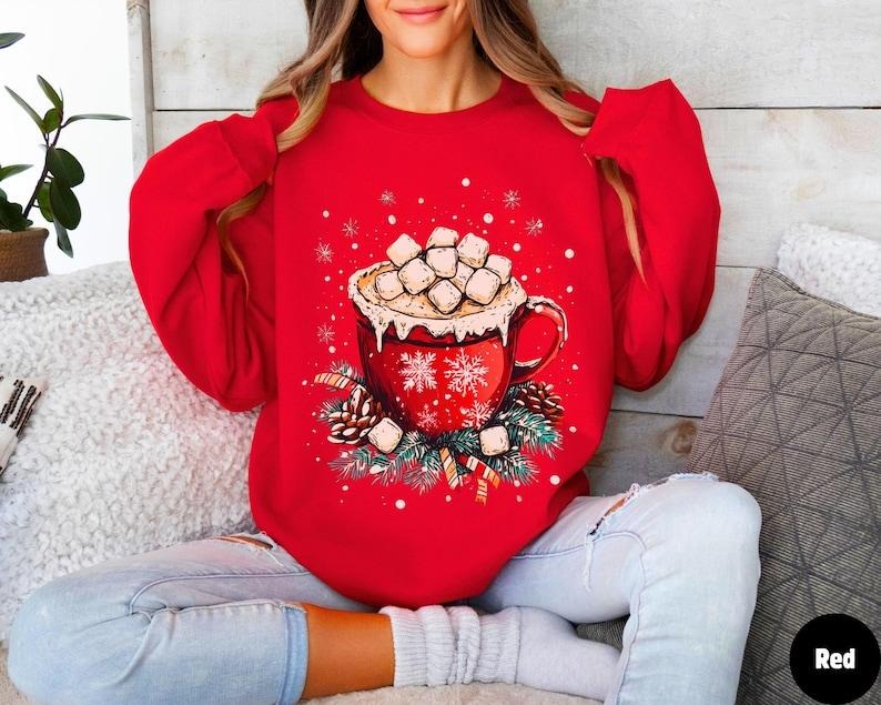 Hot Coco Winter Hot Chocolate Marshmallows T-Shirts, Hoodie, Sweatshirt - T-Shirt, Sweatshirt, Hoodie