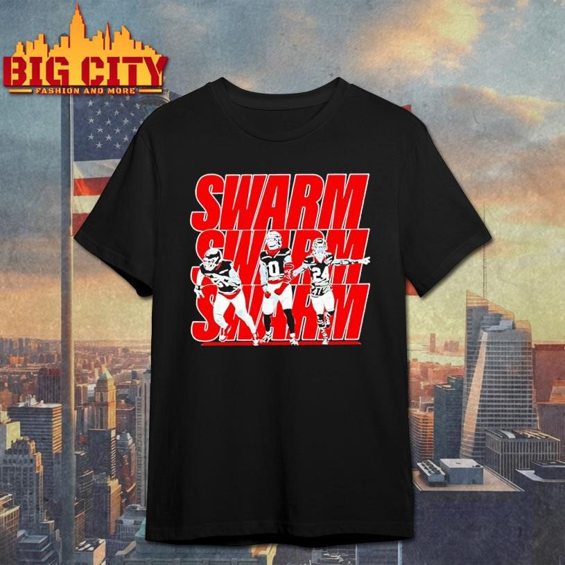 Houston Texans Anderson Al Shaair And Stingley Swarm Shirt Unisex T-shirt, Sweatshirt, Hoodie, Long Sleeve Tee - T-Shirt, Sweatshirt, Hoodie