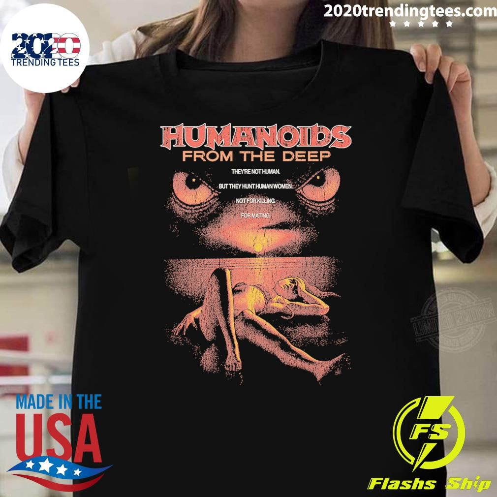 Humanoids From the Deep 1980 Retro Movie Horror Shirt Unisex T-shirt, Sweatshirt, Hoodie, Long Sleeve Tee - T-Shirt, Sweatshirt, Hoodie