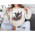 Hummingbird Her Spring Birds Sweat Bird Bird Lover Watercolor Hummingbird Floral Hummingbird Shirt T-Shirts, Hoodie, Sweatshirt - T-Shirt, Sweatshirt, Hoodie