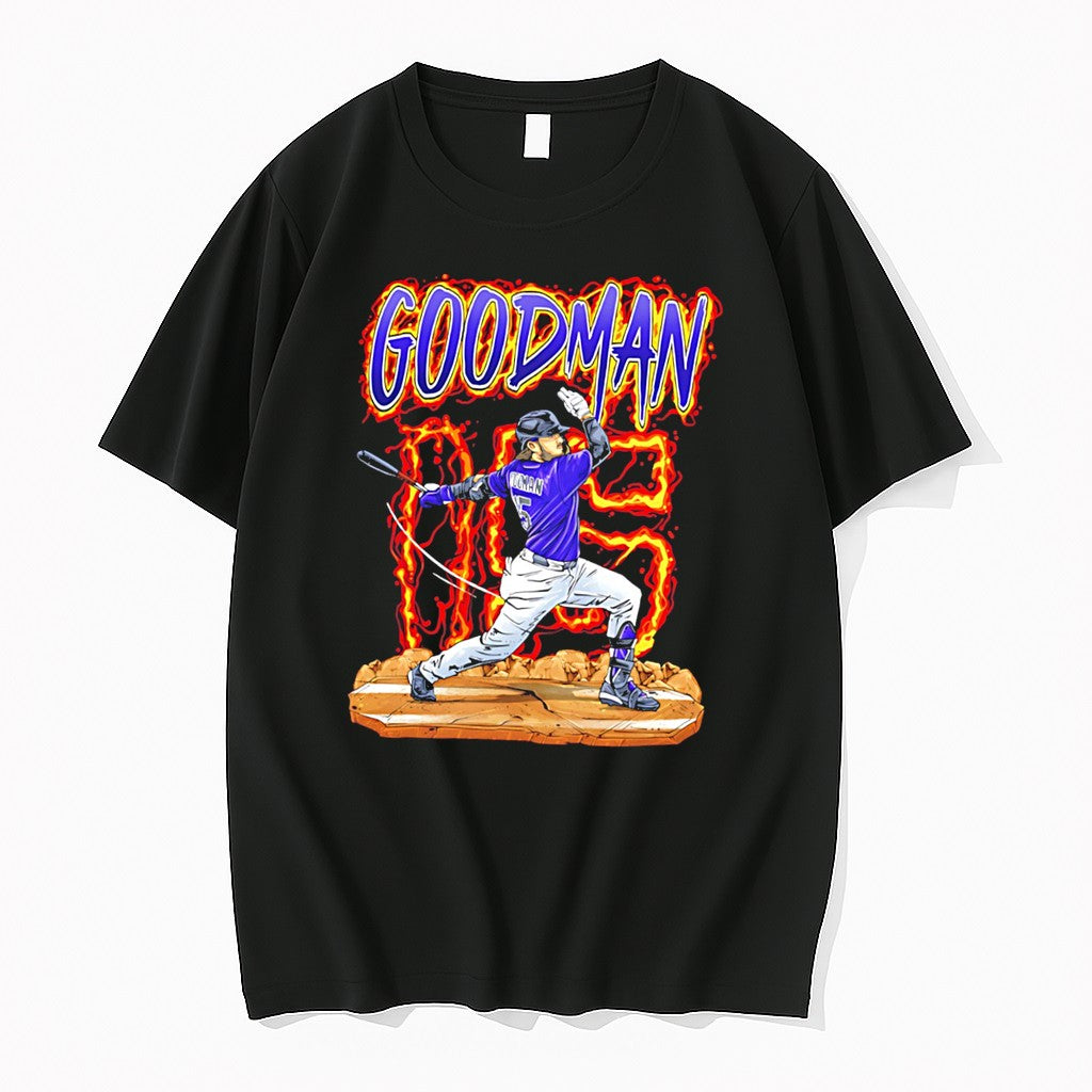 Hunter Goodman Colorado Rockies 2026 Hand Drawn Artwork Tee Tshirts Sweater Unisex T-shirt, Sweatshirt, Hoodie, Long Sleeve Tee - T-Shirt, Sweatshirt, Hoodie