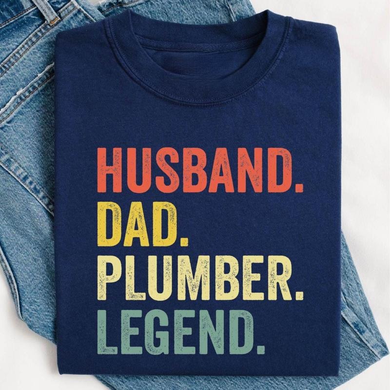 Husband Dad Plumber Legend Plumber Plumbing Dad Plumbing Shirt Husband Plumber Shirt T-Shirts, Hoodie, Sweatshirt - T-Shirt, Sweatshirt, Hoodie