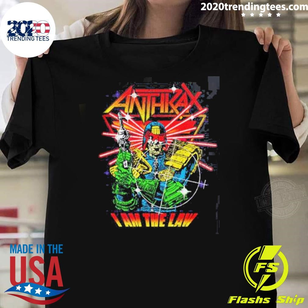 I Am The Law Cyber Judge Anthrax Europe 2026 Shirt Unisex T-shirt, Sweatshirt, Hoodie, Long Sleeve Tee - T-Shirt, Sweatshirt, Hoodie