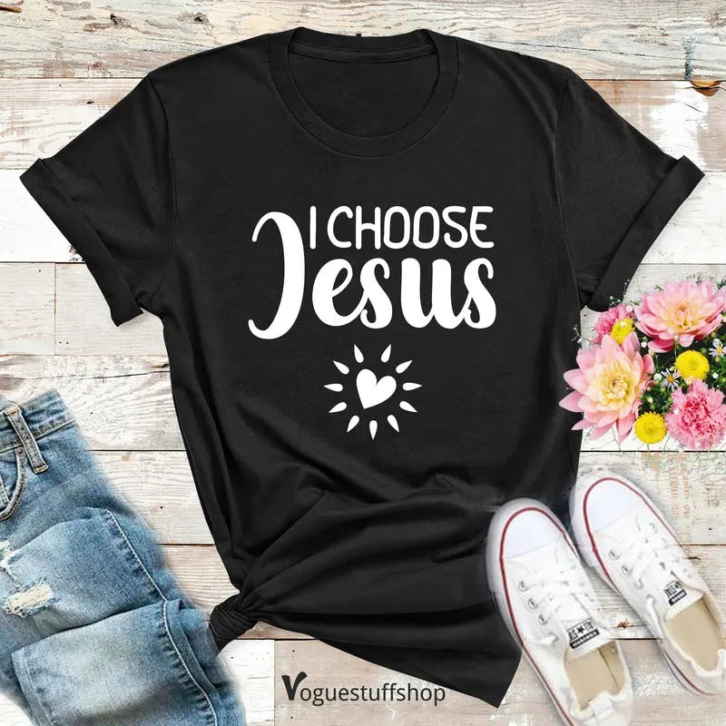 I Choose Jesus Baptism Shirt Jesus Shirt Baptism Christian Shirt Religious Shirt Jesus Lover Shirt Bible Verse Pastor T-Shirts, Hoodie, Sweatshirt - T-Shirt, Sweatshirt, Hoodie
