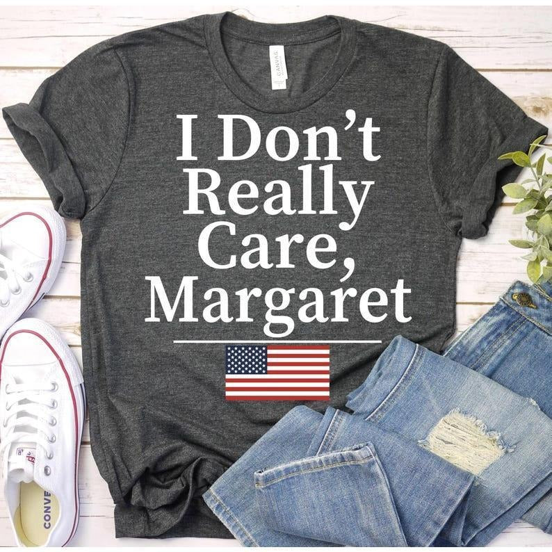 I Don'T Really Care Margaret Vance Shirt Funny Minimalist JD Vance Shirt Trump Vance Shirt Republican Trump Support USA Flag Vance Shirt T-Shirts, Hoodie, Sweatshirt - T-Shirt, Sweatshirt, Hoodie