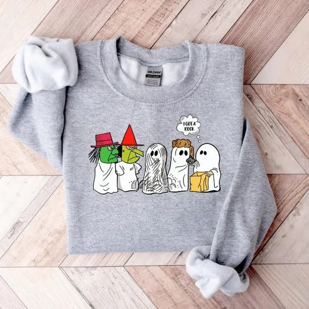 I Got Rock Halloween Meme Funny Ghost Spooky Season Halloween T-Shirts, Hoodie, Sweatshirt - T-Shirt, Sweatshirt, Hoodie
