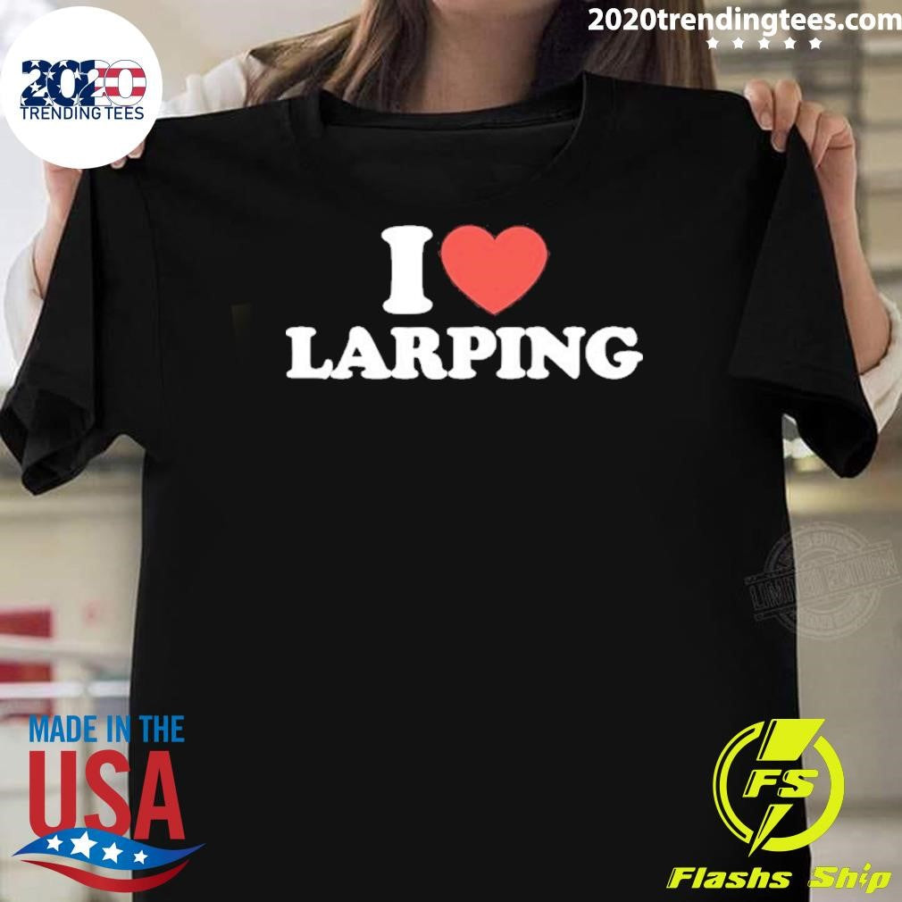 I Heart Larping Shirt Unisex T-shirt, Sweatshirt, Hoodie, Long Sleeve Tee - T-Shirt, Sweatshirt, Hoodie