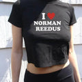 I Heart Norman Reedus Movie TV Actor I Heart I Love 90s Grunge I Love Top Shirt Him Her Menswear Cotton Classic Casual Basic Short Sleeve T-Shirts, Hoodie, Sweatshirt - T-Shirt, Sweatshirt, Hoodie