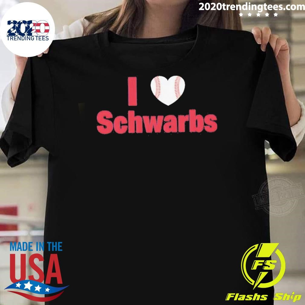 I Heart Schwarbs Kyle Schwarber Philadelphia Baseball Shirt Unisex T-shirt, Sweatshirt, Hoodie, Long Sleeve Tee - T-Shirt, Sweatshirt, Hoodie