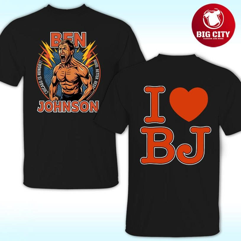 I Love BJ Ben Johnson Take Off Two Sided Shirt Unisex T-shirt, Sweatshirt, Hoodie, Long Sleeve Tee - T-Shirt, Sweatshirt, Hoodie