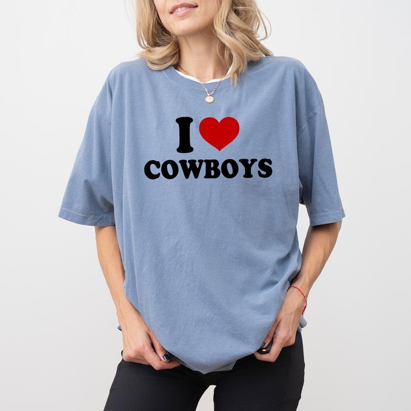 I Love Cowboy Comfort Colors Shirt Cowgirl Cowboy'S Lover Cowgirl Country T-Shirts, Hoodie, Sweatshirt - T-Shirt, Sweatshirt, Hoodie