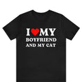 I Love My Boyfriend My Cat I Heart My Boyfriend Shirt Her Girlfriend Personalized Couples T-Shirts, Hoodie, Sweatshirt - T-Shirt, Sweatshirt, Hoodie