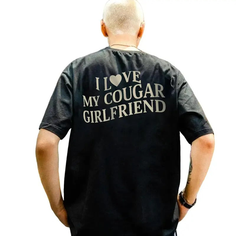 I Love My Cougar Girlfriend Shirt Shirt Boyfriend I Love My Girlfriend I Heart My Cougar Shirt Valentines Classic Him Short Sleeve Shirt Him T-Shirts, Hoodie, Sweatshirt - T-Shirt, Sweatshirt, Hoodie