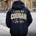 I Love My Cougar Wife Husband Cougar Girlfriend I Heart Being Cougar Valentine Him T-Shirts, Hoodie, Sweatshirt - T-Shirt, Sweatshirt, Hoodie