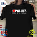 I Love Pollies Canberra Capital Australia Shirt Unisex T-shirt, Sweatshirt, Hoodie, Long Sleeve Tee - T-Shirt, Sweatshirt, Hoodie