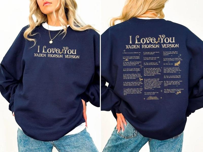 I Love You Xaden Riorson Fourth Wing Onyx Storm Violet Sorrengail Shirt Bookish Book Lovers Empyrean Fans Shirt T-Shirts, Hoodie, Sweatshirt - T-Shirt, Sweatshirt, Hoodie