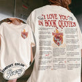 I Love You Book Quotes Comfort Color Shirt Bookish Shirt Different Ways Say I Love You Book Quotes Shirt Bookish Valentines Shirt T-Shirts, Hoodie, Sweatshirt - T-Shirt, Sweatshirt, Hoodie