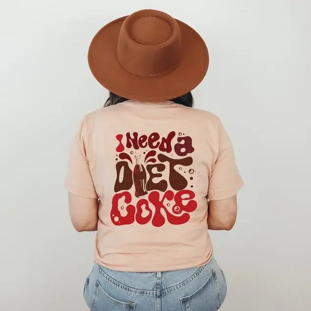 I Need Diet Coke Shirt Diet Coke Diet Coke Lover Coke Bottles Words Back Funny Shirt Coke Cotton Shirt T-Shirts, Hoodie, Sweatshirt - T-Shirt, Sweatshirt, Hoodie