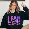 I Run Coffee Protein Pump Cover Gym Lover Weightlifting Fall Workout Workout Vsco Positive T-Shirts, Hoodie, Sweatshirt - T-Shirt, Sweatshirt, Hoodie