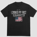 I SMOKED MY FIRST CIGARETTE STRESSIN OVER POLITICS Short Sleeve Shirt T-Shirts, Hoodie, Sweatshirt - T-Shirt, Sweatshirt, Hoodie
